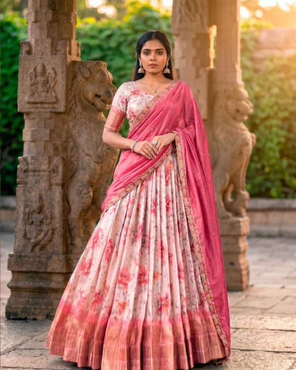 Dola Chex Floral Printed Lehenga Choli 1