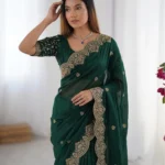 Embroidery Saree for women by awesome fashion wear1