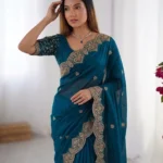 Embroidery Saree for women by awesome fashion wear1